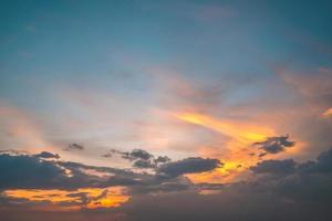 Background cloud summer. Cloud summer. Sky cloud cinematic. Natural sky beautiful and cinematic sunset texture background photo