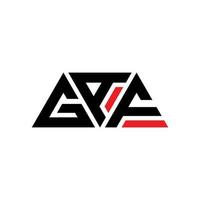 GAF triangle letter logo design with triangle shape. GAF triangle logo design monogram. GAF triangle vector logo template with red color. GAF triangular logo Simple, Elegant, and Luxurious Logo. GAF