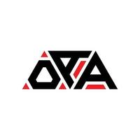 diseño de logotipo de letra triangular oaa con forma de triángulo. monograma de diseño de logotipo de triángulo oaa. plantilla de logotipo de vector de triángulo oaa con color rojo. logotipo triangular oaa logotipo simple, elegante y lujoso. Oaa