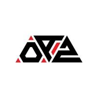 OAZ triangle letter logo design with triangle shape. OAZ triangle logo design monogram. OAZ triangle vector logo template with red color. OAZ triangular logo Simple, Elegant, and Luxurious Logo. OAZ