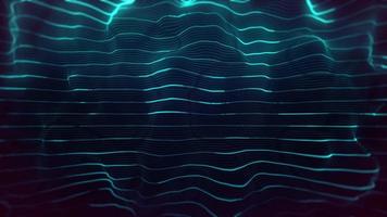 Abstract Digital Waving Neon Lines Fx Background Loop video