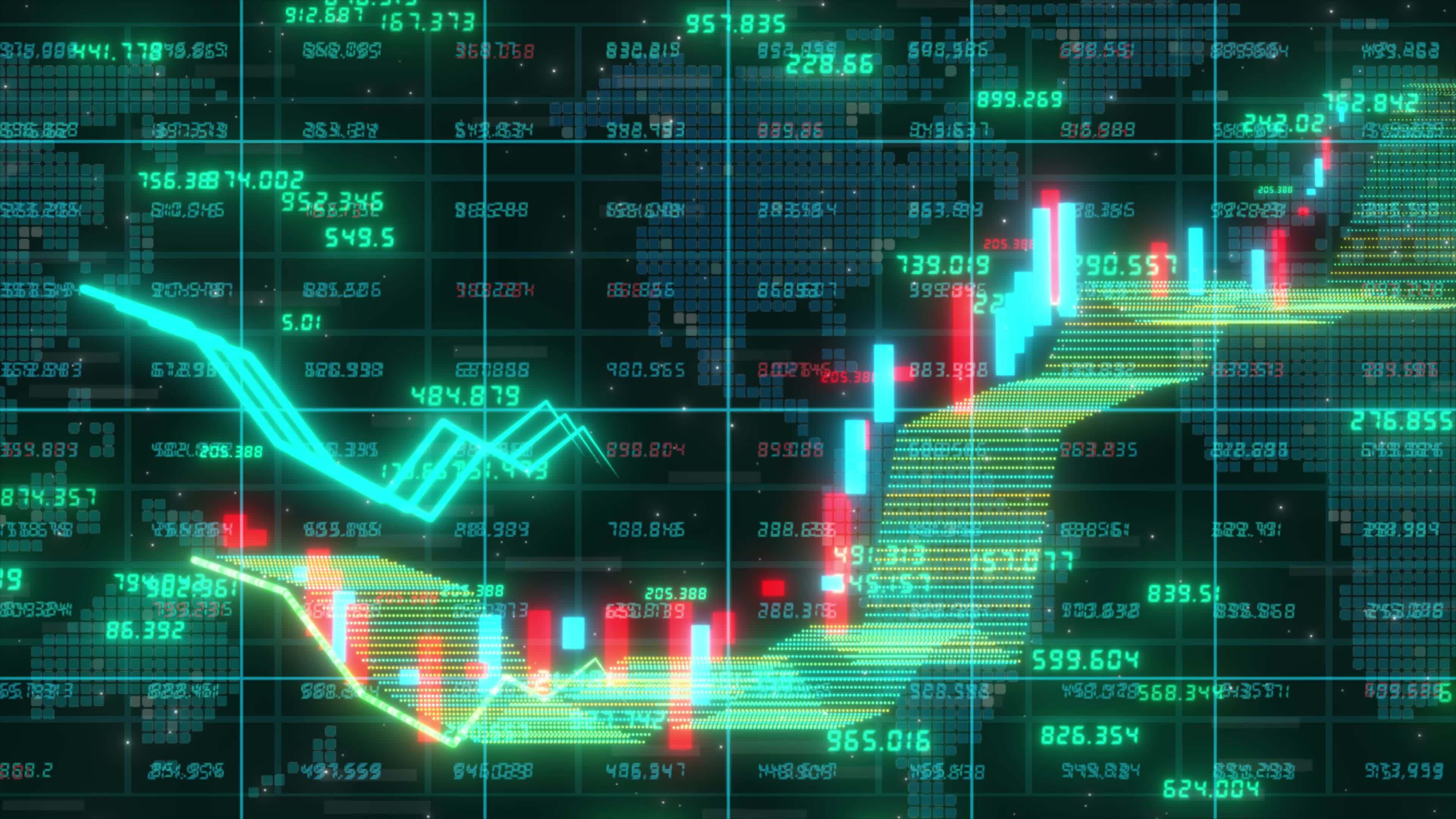 Stock Market Animation Stock Video Footage for Free Download