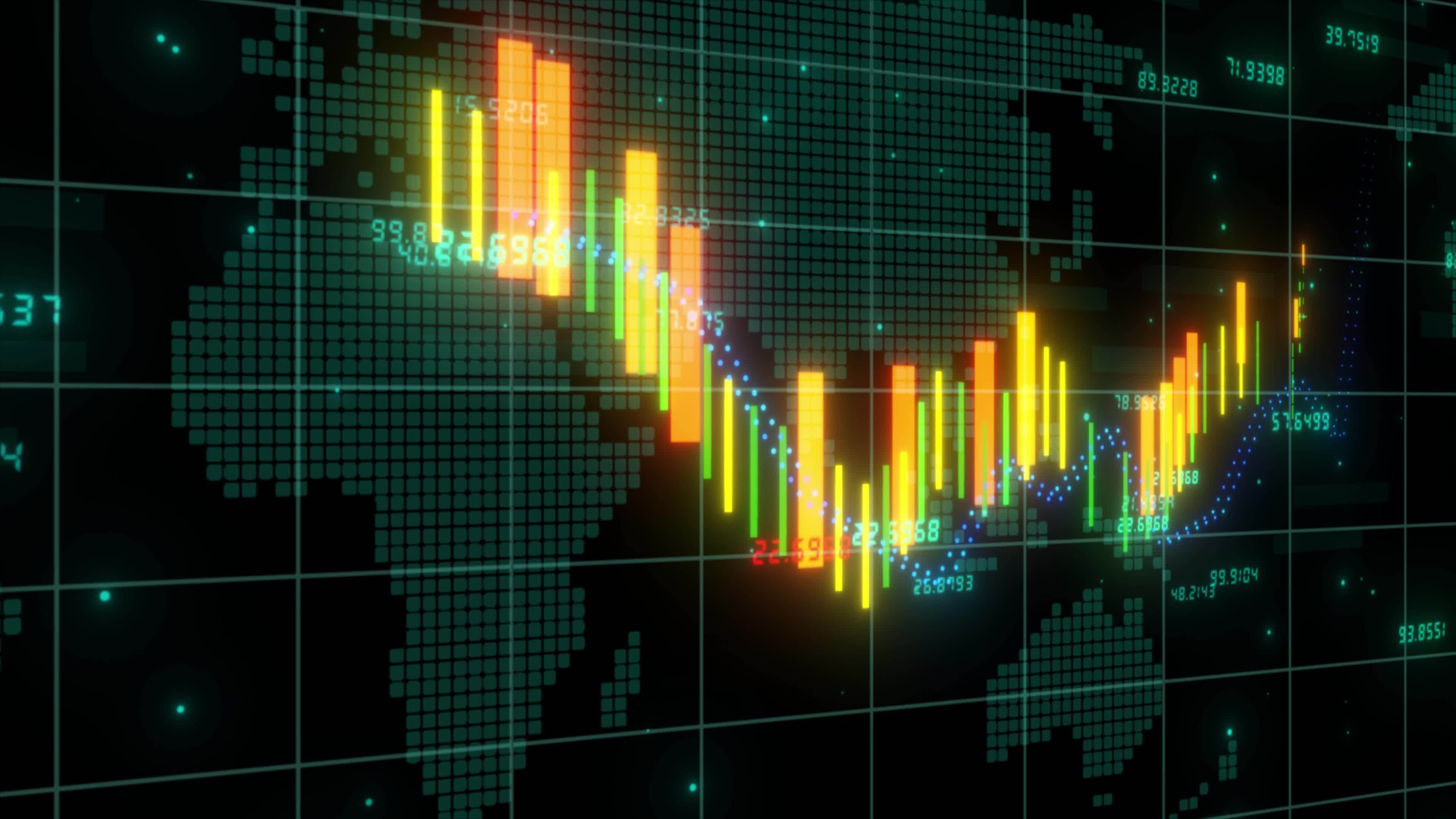 Business financial concept with stock market graph ,rising business and