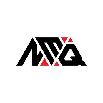NMQ triangle letter logo design with triangle shape. NMQ triangle logo design monogram. NMQ triangle vector logo template with red color. NMQ triangular logo Simple, Elegant, and Luxurious Logo. NMQ
