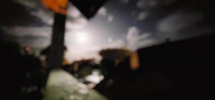 Photo outdoors at Night- Blurred Photo bokeh