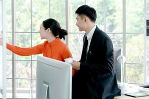 White collar working Meeting in Modern Boardroom photo