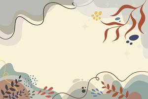 flat background with scandinavian color vector