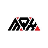 MQX triangle letter logo design with triangle shape. MQX triangle logo design monogram. MQX triangle vector logo template with red color. MQX triangular logo Simple, Elegant, and Luxurious Logo. MQX