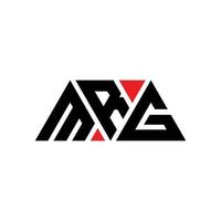 MRG triangle letter logo design with triangle shape. MRG triangle logo design monogram. MRG triangle vector logo template with red color. MRG triangular logo Simple, Elegant, and Luxurious Logo. MRG