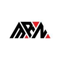 MRN triangle letter logo design with triangle shape. MRN triangle logo design monogram. MRN triangle vector logo template with red color. MRN triangular logo Simple, Elegant, and Luxurious Logo. MRN