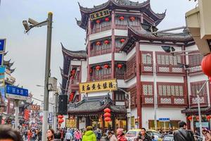 Shanghai.China -  January 25 2015. Tourist come to Yuyuan Garden in the holiday,shanghai city china photo