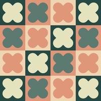 GEOMETRIC PATTERN BACKGROUND WITH RETRO COLORS. VECTOR DESIGN ELEMENTS