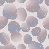 Vector Blurred Watercolor Effect Pebble Seamless Print or Fabric Pattern