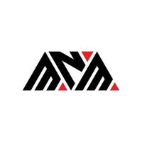 diseño de logotipo de letra triangular mnm con forma de triángulo. monograma de diseño de logotipo de triángulo mnm. plantilla de logotipo de vector de triángulo mnm con color rojo. logo triangular mnm logo simple, elegante y lujoso. mmm