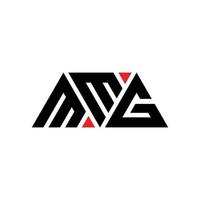 MMG triangle letter logo design with triangle shape. MMG triangle logo design monogram. MMG triangle vector logo template with red color. MMG triangular logo Simple, Elegant, and Luxurious Logo. MMG