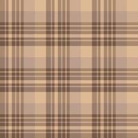 Seamless pattern in fascinating positive brown and beige colors for plaid, fabric, textile, clothes, tablecloth and other things. Vector image.