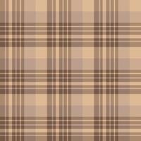 Seamless pattern in fascinating positive brown and beige colors for plaid, fabric, textile, clothes, tablecloth and other things. Vector image.