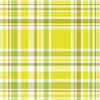 Seamless pattern in fantasy white, yellow and swamp green for plaid, fabric, textile, clothes, tablecloth and other things. Vector image.