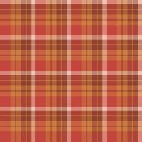 Seamless pattern in fine autumn red, orange and brown colors for plaid, fabric, textile, clothes, tablecloth and other things. Vector image.