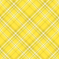 patrón impecable en fascinantes colores amarillo y blanco para tela escocesa, tela, textil, ropa, mantel y otras cosas. imagen vectorial 2 vector