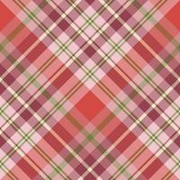 Seamless pattern in fine cozy festive pink, red and green colors for plaid, fabric, textile, clothes, tablecloth and other things. Vector image. 2