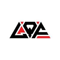 Diseño de logotipo de letra triangular lqf con forma de triángulo. monograma de diseño de logotipo de triángulo lqf. plantilla de logotipo de vector de triángulo lqf con color rojo. logotipo triangular lqf logotipo simple, elegante y lujoso. lqf