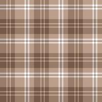 Seamless pattern in fascinating cozy brown and white colors for plaid, fabric, textile, clothes, tablecloth and other things. Vector image.