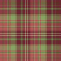 Seamless pattern in fascinating cute christmas burgundy, red and green colors for plaid, fabric, textile, clothes, tablecloth and other things. Vector image.