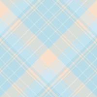 Seamless pattern in fascinating light blue and beige colors for plaid, fabric, textile, clothes, tablecloth and other things. Vector image. 2