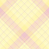 Seamless pattern in fascinating cute pastel light yellow and pink colors for plaid, fabric, textile, clothes, tablecloth and other things. Vector image. 2