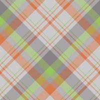 Seamless pattern in fascinating gray, orange and green colors for plaid, fabric, textile, clothes, tablecloth and other things. Vector image. 2