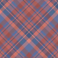 Seamless pattern in fascinating red and dark blue colors for plaid, fabric, textile, clothes, tablecloth and other things. Vector image. 2