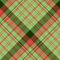 Seamless pattern in fascinating stylish green and red colors for plaid, fabric, textile, clothes, tablecloth and other things. Vector image. 2