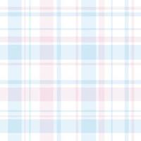Seamless pattern in fantasy white, light pink and blue colors for plaid, fabric, textile, clothes, tablecloth and other things. Vector image.