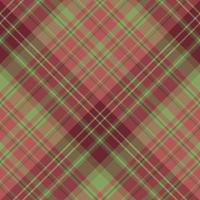 Seamless pattern in fascinating cute christmas burgundy, red and green colors for plaid, fabric, textile, clothes, tablecloth and other things. Vector image. 2