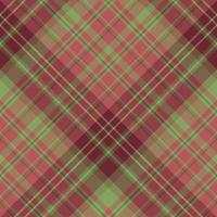 Seamless pattern in fascinating cute christmas burgundy, red and green colors for plaid, fabric, textile, clothes, tablecloth and other things. Vector image. 2