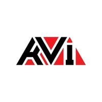 KVI triangle letter logo design with triangle shape. KVI triangle logo design monogram. KVI triangle vector logo template with red color. KVI triangular logo Simple, Elegant, and Luxurious Logo. KVI