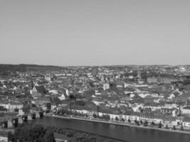 the city of Wuerzburg at the river main photo