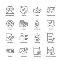 Check Marks set icon, isolated Check Marks set sign icon, icon color editable. vector illustration