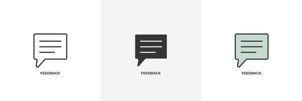 feedback icon. Line, solid and filled outline colorful version, outline and filled vector sign. Idea Symbol, logo illustration. Vector graphics