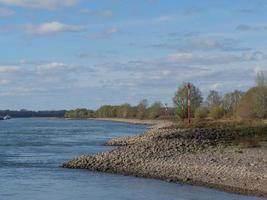 the river rhine near wesel photo