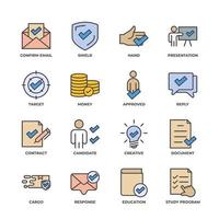 Check Marks set icon, isolated Check Marks set sign icon, icon color editable. vector illustration