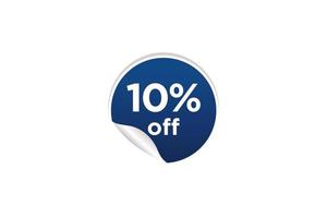 10 discount, Sales Vector badges for Labels, , Stickers, Banners, Tags, Web Stickers, New offer. Discount origami sign banner.