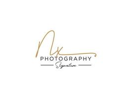 Letter NX Signature Logo Template Vector