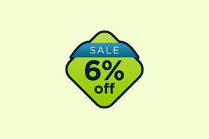 6 discount, Sales Vector badges for Labels, , Stickers, Banners, Tags, Web Stickers, New offer. Discount origami sign banner.