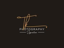 Letter TK Signature Logo Template Vector