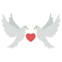 pájaros del amor que pueden modificar o editar fácilmente vector