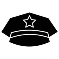 gorra de policía que puede modificar o editar fácilmente vector