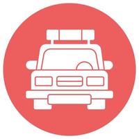 Police Car Which Can Easily Modify Or Edit vector