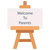 Parents Day Easel Which Can Easily Modify Or Edit vector